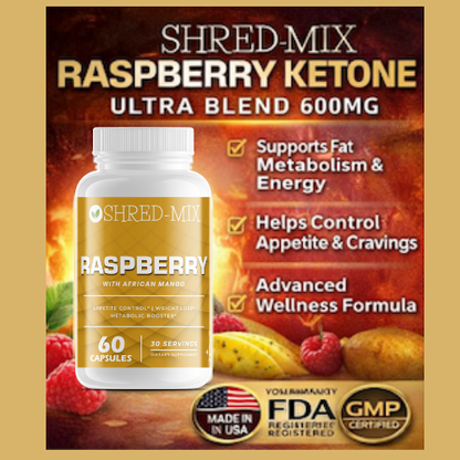 Raspberry Ketone Ultra Blend 600mg – Natural Thermogenic Fat Support