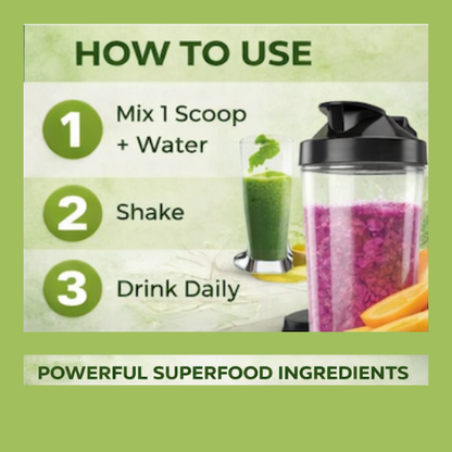 Shredmix Apple & Papaya Super Greens